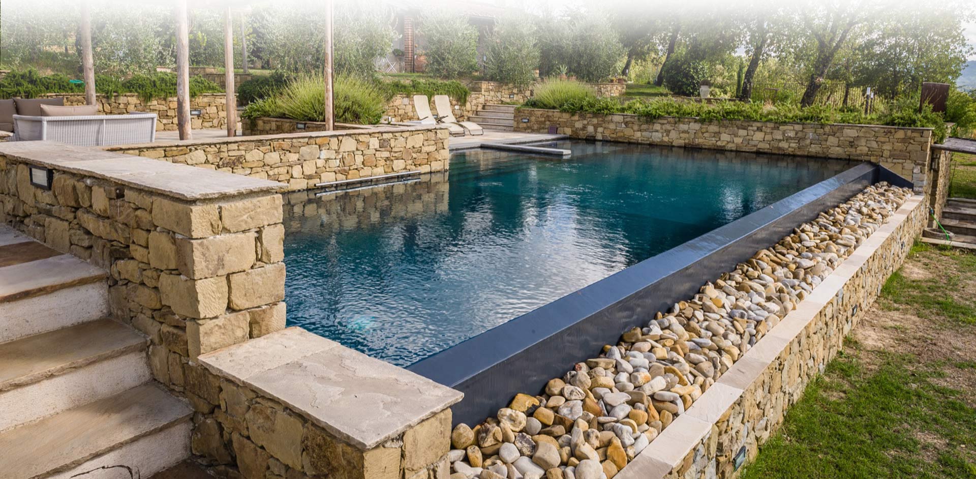 piscina-interrata-cascata